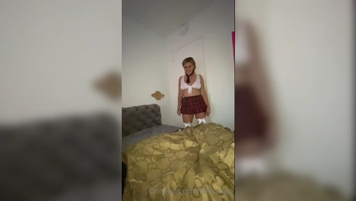 Danish FieLaursen Schoolgirl Blowjob