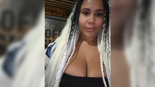 Swedish Ebony Babe Flashing Her Big Sexy Tits In Public At Night Livestream