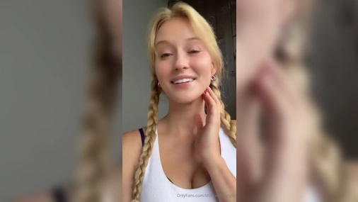 sexy and hot blonde at the hotel