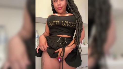 Swedish Ebony Babe HaileyDiana Riding Dildo With Her Tight Horny Wet Pussy Livestream