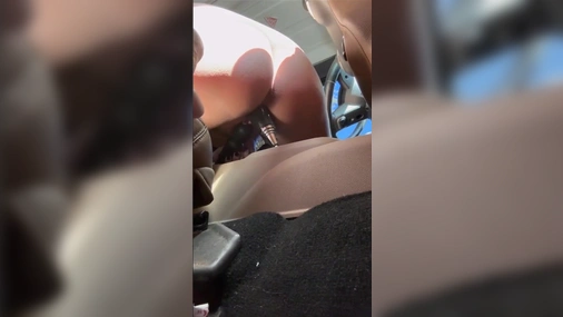 Aussie Slut Demon Demi Riding Gearbox in Public