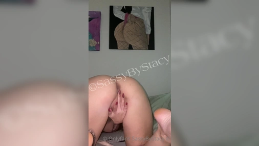 Danish Babe SassaStacy Fingers Her Tight Horny Pussy From Behind