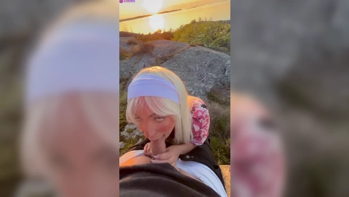Swedish Elin Sucking Dick Outside