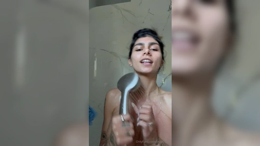 Mia Khalifa Teasing In Hot Sexy White Dress