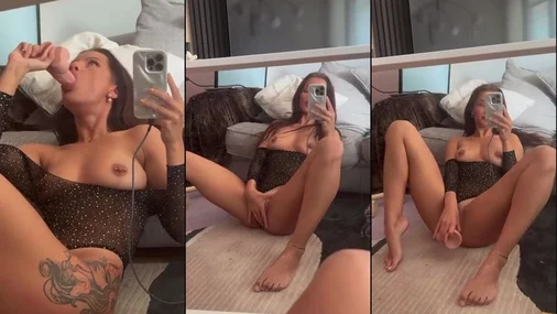 Swedish Emelie Magnusson sucks and plays with dildo 2025 PPV