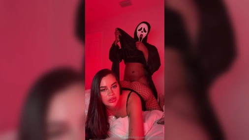 Jadeteen Wearing Fishnets And Gets Fucked By Ghostface