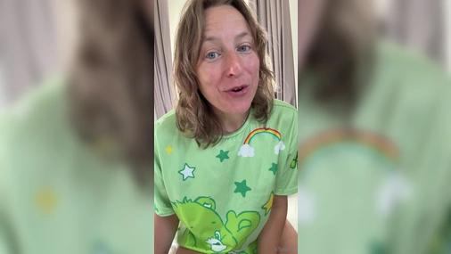 Swedish I-sophie dirty talking and playing with tits