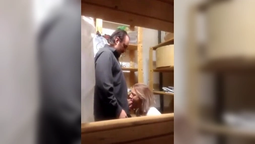 Swedish Coworker fucking in closet