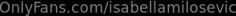 Swedish Isabella Milosevic full sextape video