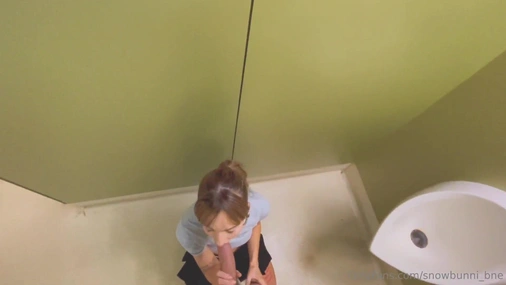 Snow Bunni - Risky Fuck in Public Elevator And Bathroom