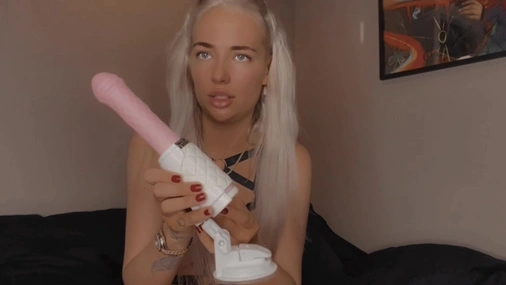 Norwegian Babe Johanne Nordeng Shows Her SexToy Collection