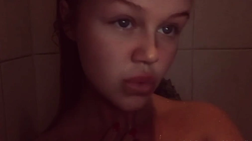 Norwegian Babe Ida Martine Dypvik Filming Her Big Tits In Shower
