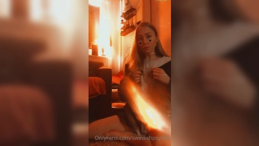 SwedishPsycho Playing With Her Big Tits And Pussy