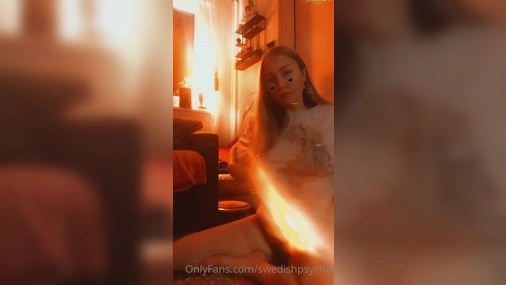 SwedishPsycho Playing With Her Big Tits And Pussy