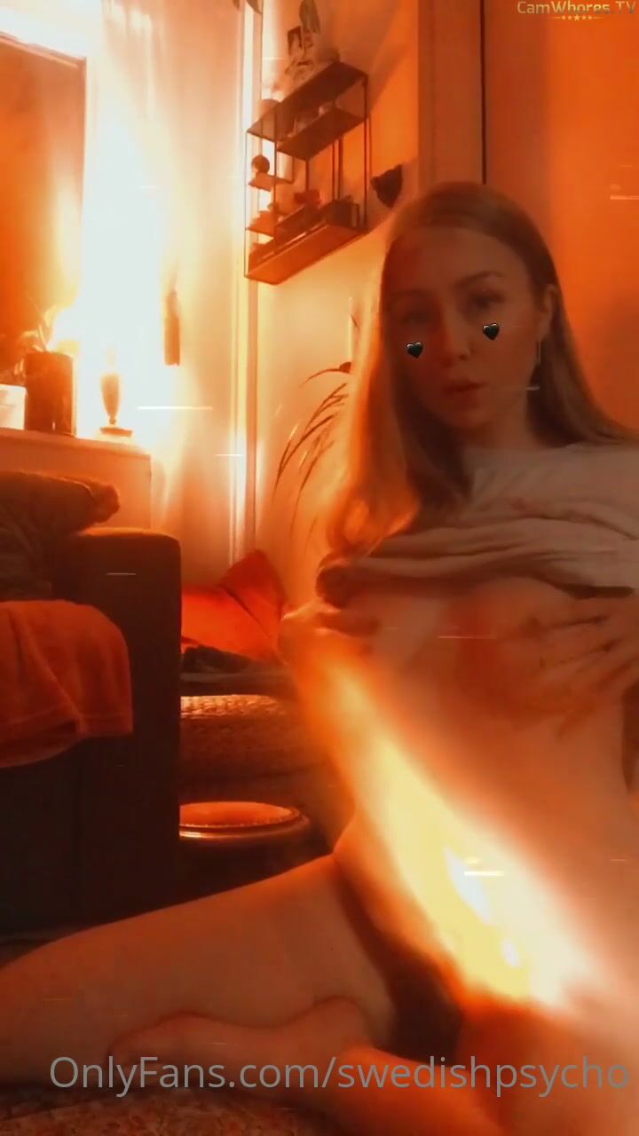 SwedishPsycho Playing With Her Big Tits And Pussy