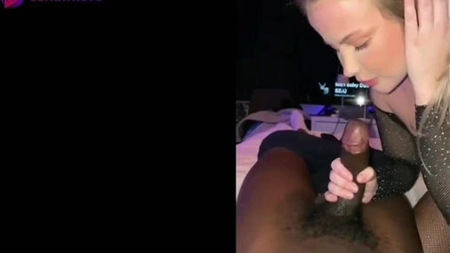 Norwegian Nina Sucking Big Black Cock
