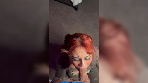 Onlycotaari - Redhead Fully Clothed Blowjob