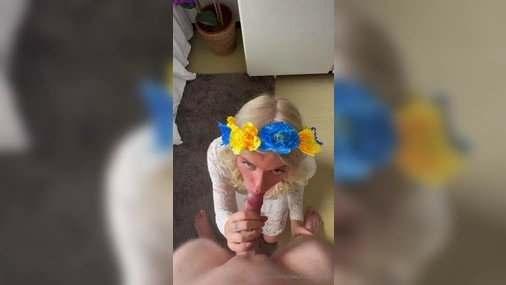 Swedish Babe UwuCuteDemon Midsummer Blowjob Tease