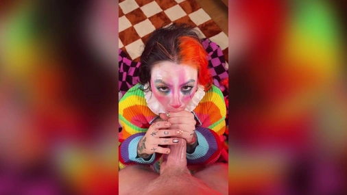 Power Midget - Clown Girl PPV Blowjob Tape