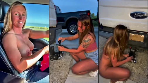 Mommysfuntime Perfekt MILF Fahrt an der Anhängerkupplung