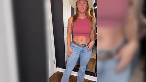 Mommysfuntime Thick MILF Cowgirl Strip Tease