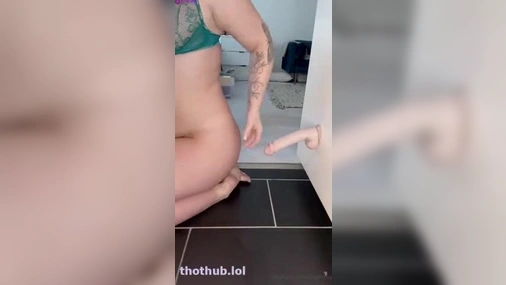 Swedish Tindra Imhauser - Riding DIldo On Wall