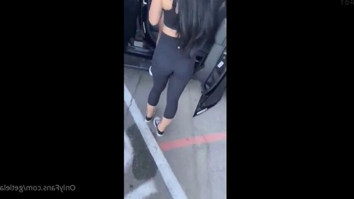 Lela Star x Katrina Jade - Public Car Blowjob