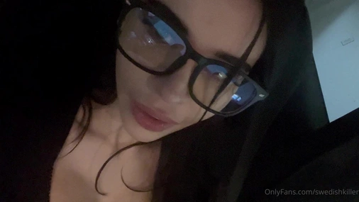 Swedishkiller playing with dildo in the car