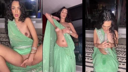 Sahar Heißer Muschi-Fick mit Dildo im sexy Kleid