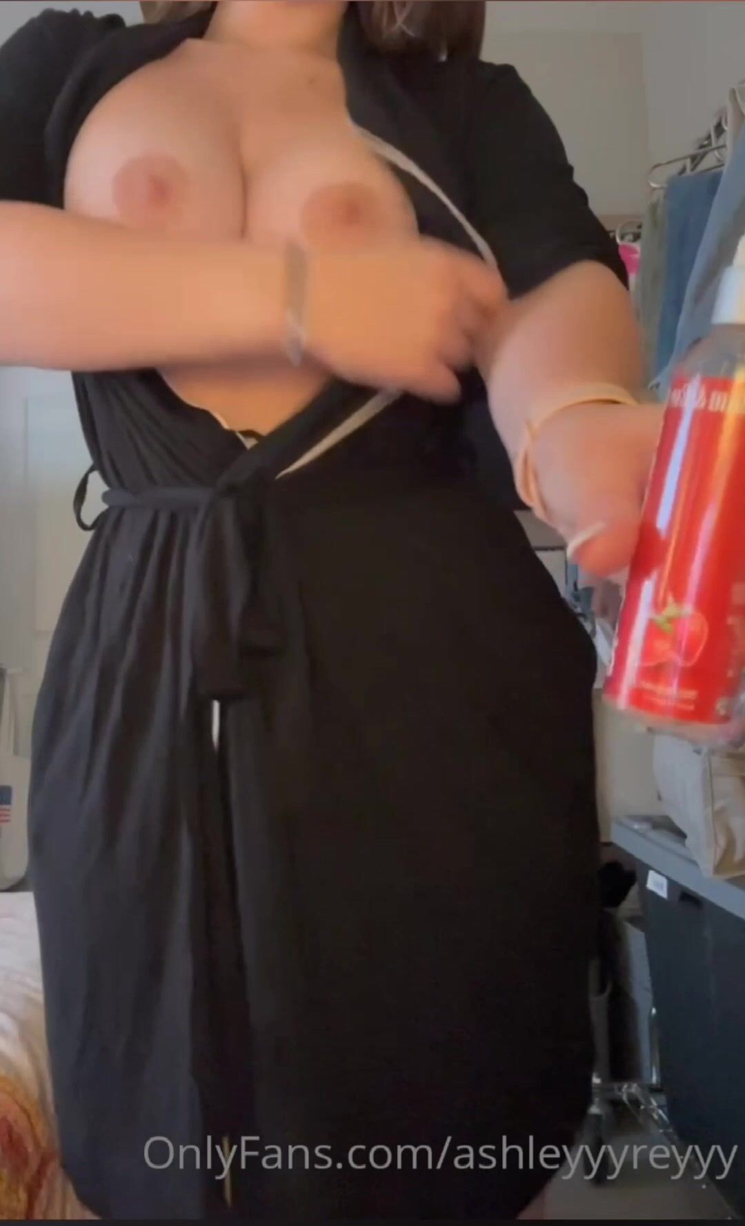 Ashley Rey Showing And Teasing Her Big Boobies