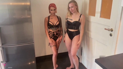 Marie Hardon - Two German Sluts Sucks And Fucks White Cock