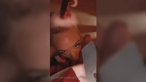 Johanne nordeng blowjob on santa