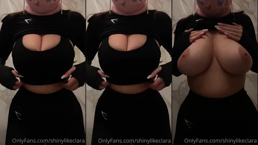 Eine Schwedin Shinylikeclara zeigt ihre perfekten Brüste