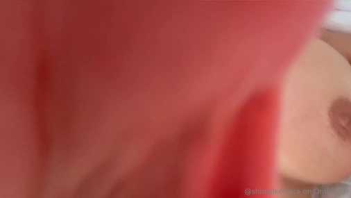 Swedish Shinylikeclara showing off her tits and masturbates