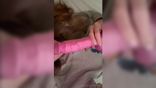 Swedish stella sucking dildo