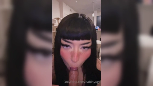 Babihyuga - Deep Blowjob with Big Cumshot in Mouth