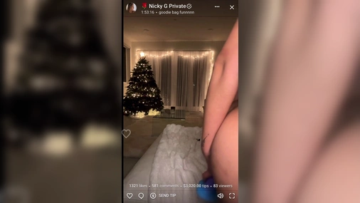 Nicky Gile - Riding Dildo Naked on Onlyfans Live