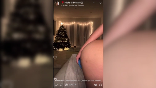 Nicky Gile - Riding Dildo Naked on Onlyfans Live