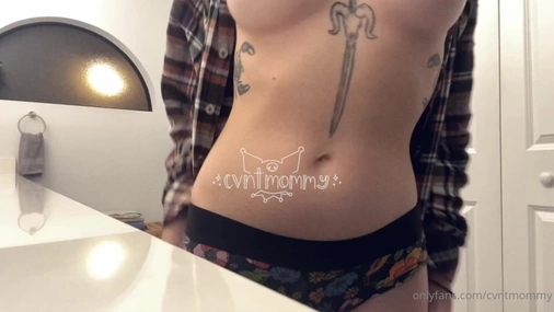 Cvntmommy Strips In The Bathroom