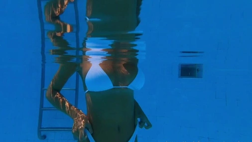 Raluca Roberta Teasing In Bikini At Outdoor Pool