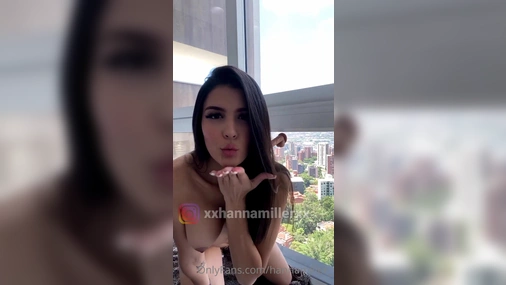 Hanna Miller Dildo Blowjob With Public View