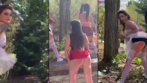 Alejamadness Booty Shake utendørs med venner