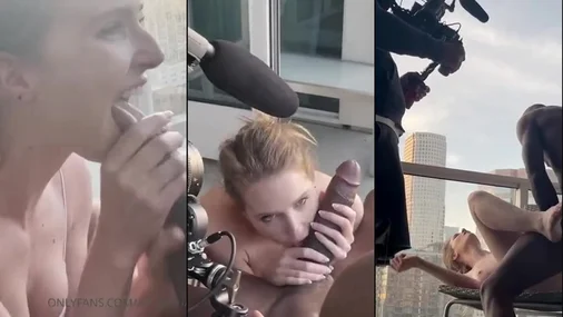 Avery Cristy Knullad på balkongen