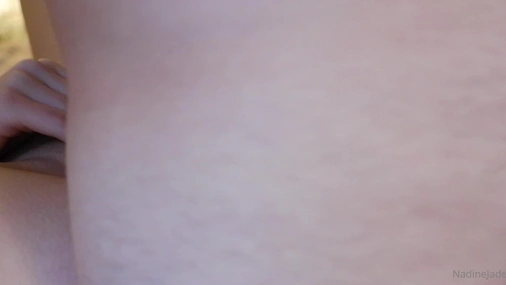 Nadine Jade Masturbating Pussy while Getting Fucked on Webcam