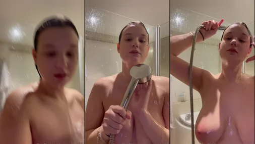 Die Schwedin Sandra Adamsson / queensandra56 unter der Dusche 3