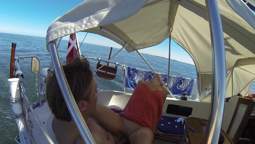 danish actress Laura Bach riding dick on boat