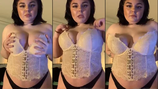 Swedish Iza lingerie flash