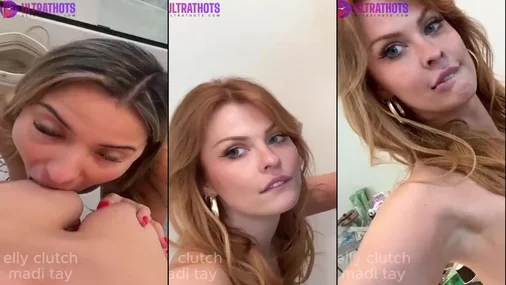 Madiiitay Und Elly Clutch Lesbenvideo mit Muschi-Lecken im Badezimmer