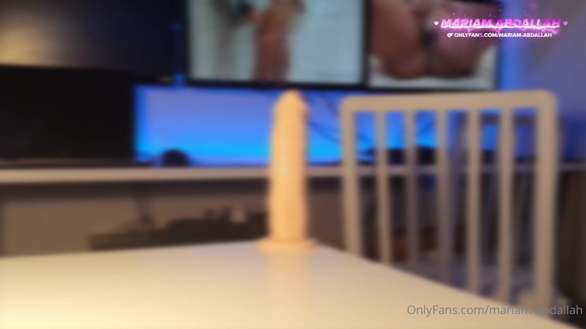 Swedish Mariam Abdallah riding her dildo