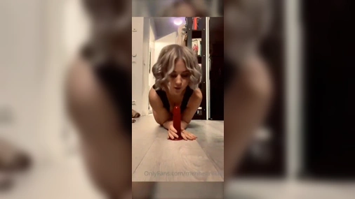 Finnish merihenriikka sucking and riding her dildo